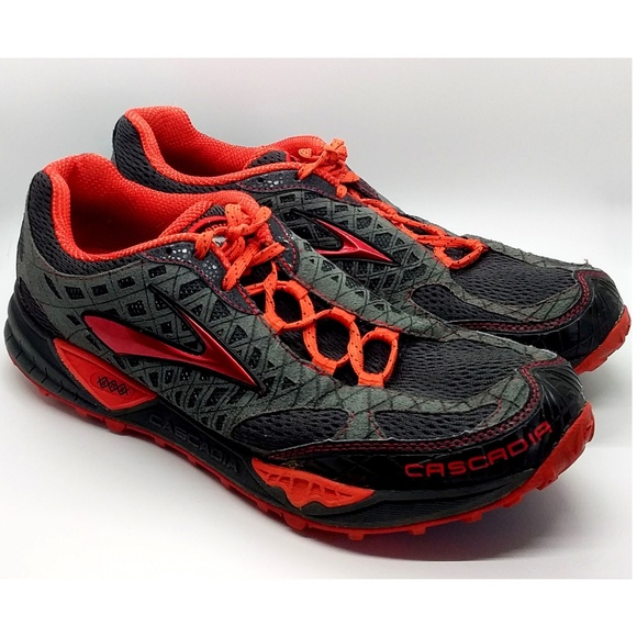 brooks cascadia 7 mens orange